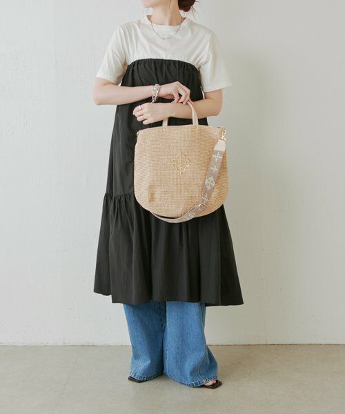 russet / ラシット トートバッグ | 《WEB限定》スリム2WAYトートバッグ <ナイロンラフィア> | 詳細22