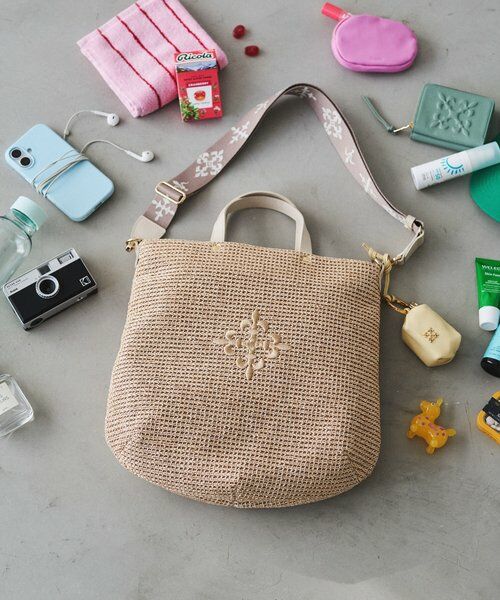 russet / ラシット トートバッグ | 《WEB限定》スリム2WAYトートバッグ <ナイロンラフィア> | 詳細25