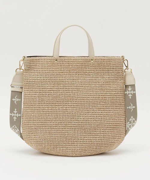 russet / ラシット トートバッグ | 《WEB限定》スリム2WAYトートバッグ <ナイロンラフィア> | 詳細3