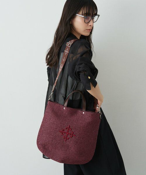 russet / ラシット トートバッグ | 《WEB限定》スリム2WAYトートバッグ <ナイロンラフィア> | 詳細29