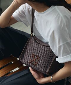 russet / ラシット ショルダーバッグ | ナイロンラフィアショルダーバッグ