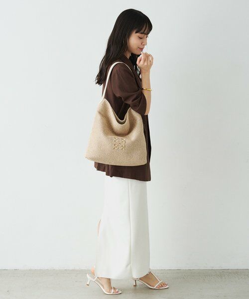 russet / ラシット ショルダーバッグ | ナイロンラフィアワンショルダーバッグ | 詳細5
