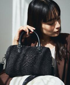 russet / ラシット ボストンバッグ | ナイロンラフィアミニボストンバッグ