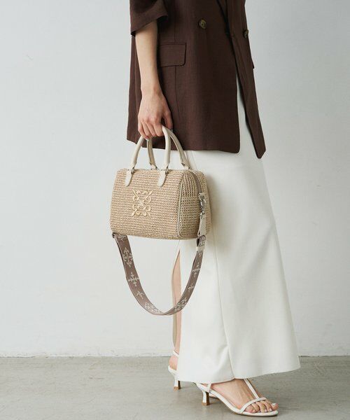 russet / ラシット ボストンバッグ | ナイロンラフィアミニボストンバッグ | 詳細15