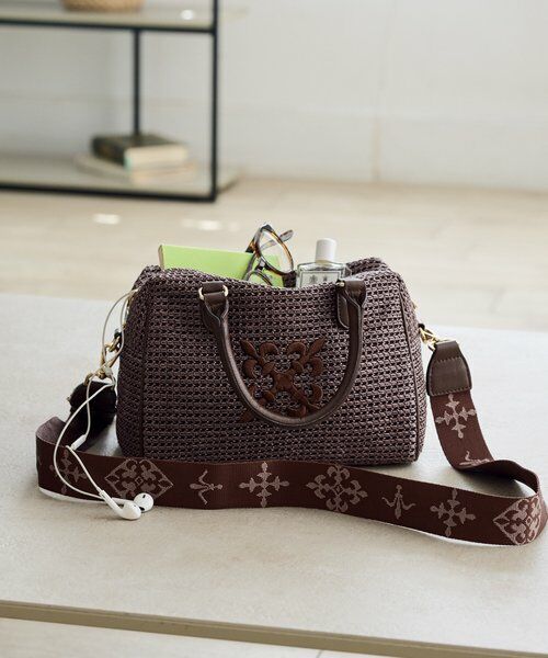 russet / ラシット ボストンバッグ | ナイロンラフィアミニボストンバッグ | 詳細26