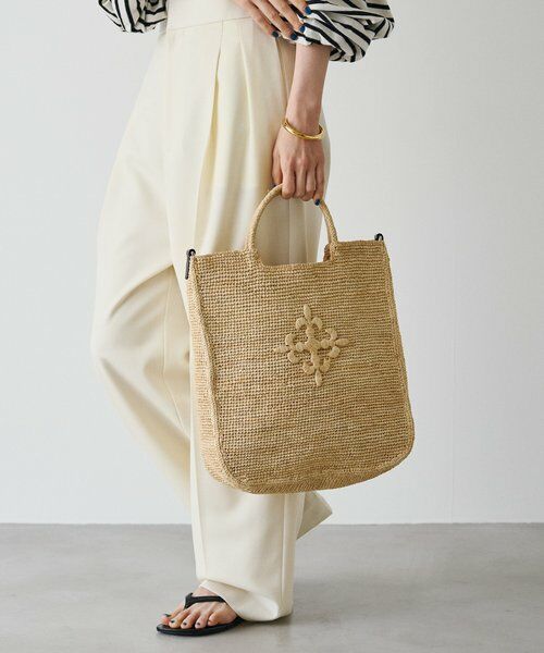 russet / ラシット トートバッグ | INDIA ラフィア2WAYトートバッグ | 詳細14