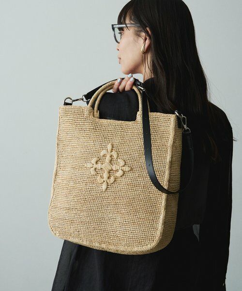 russet / ラシット トートバッグ | INDIA ラフィア2WAYトートバッグ | 詳細16