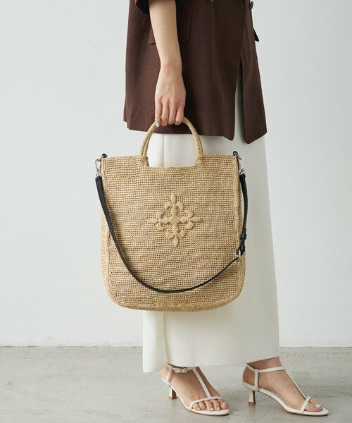 russet / ラシット トートバッグ | INDIA ラフィア2WAYトートバッグ | 詳細17