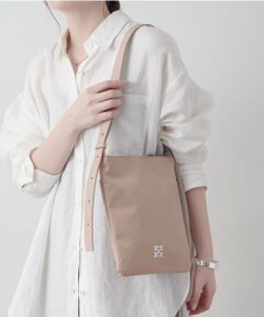 russet / ラシット ショルダーバッグ | バイカラーレザーベルトフラットショルダーバッグ