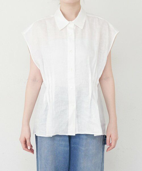 russet / ラシット シャツ・ブラウス | リネンタックドウエストシャツ | 詳細1