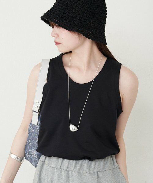 russet / ラシット キャミソール・チューブトップ | ハイゲージテリータンクトップ（ブラック）