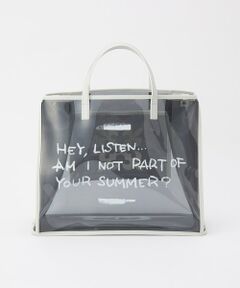 russet / ラシット トートバッグ | ステンシルクリアトートバッグ