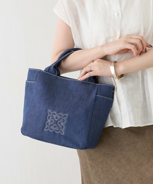 russet / ラシット トートバッグ | 【刺繍モノグラム】デニム2WAYトートバッグ | 詳細17
