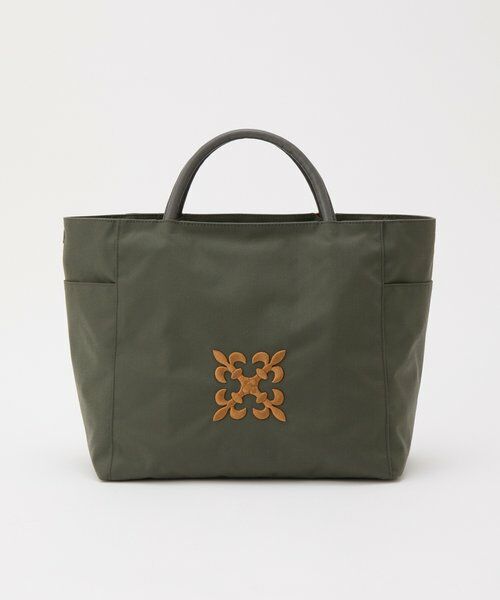 russet / ラシット トートバッグ | 【モノグラム刺繍】コーデュラナイロントートバッグ（グレー）