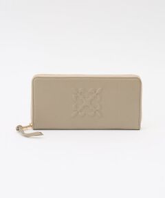 russet / ラシット 財布・コインケース・マネークリップ | エンボスモノグラムラウンドジップウォレット