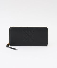 russet / ラシット 財布・コインケース・マネークリップ | エンボスモノグラムラウンドジップウォレット