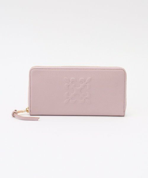 russet / ラシット 財布・コインケース・マネークリップ | エンボスモノグラムラウンドジップウォレット（ピンクその他1）