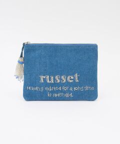 russet / ラシット ポーチ | 【インド刺繍】フラットポーチ