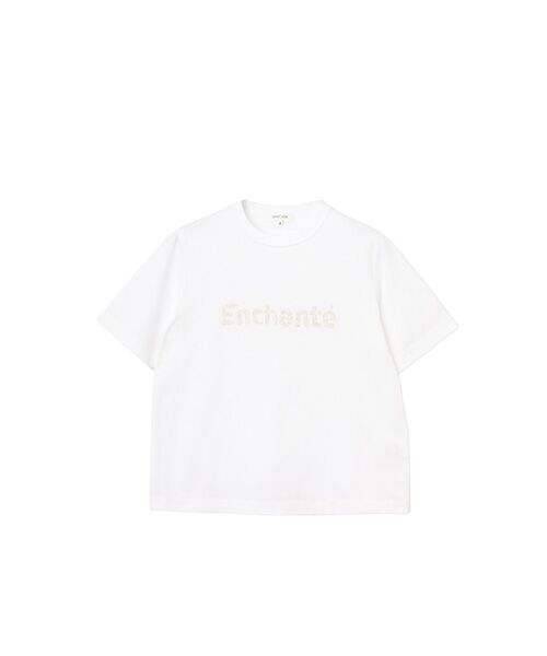 SAINT JOIE / サンジョア Tシャツ | Enchantéロゴプリント　カットソー（ホワイト）