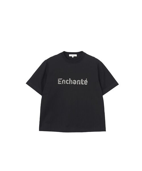 SAINT JOIE / サンジョア Tシャツ | Enchantéロゴプリント　カットソー（ブラック）