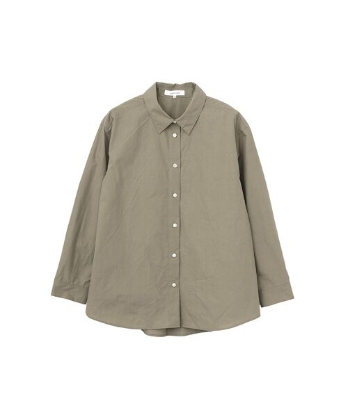 SAINT JOIE / サンジョア シャツ・ブラウス | ナチュラルリンクルワッシャー　ブラウス（カーキ）