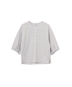 SAINT JOIE / サンジョア カットソー | 天竺ボーダー　8分袖カットソー