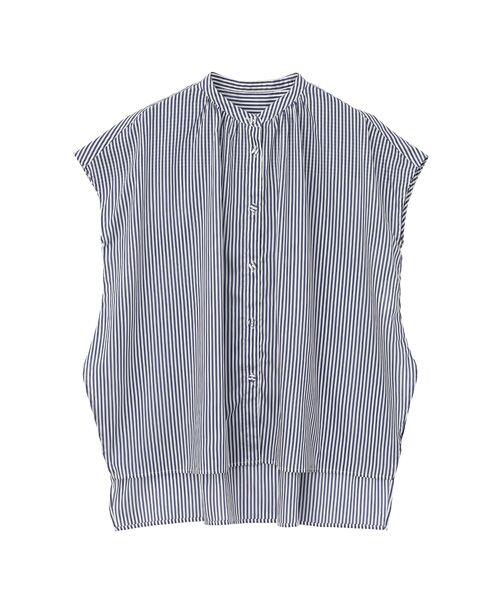 SAINT JOIE / サンジョア シャツ・ブラウス | ストライプ　ブラウス（ネイビー）