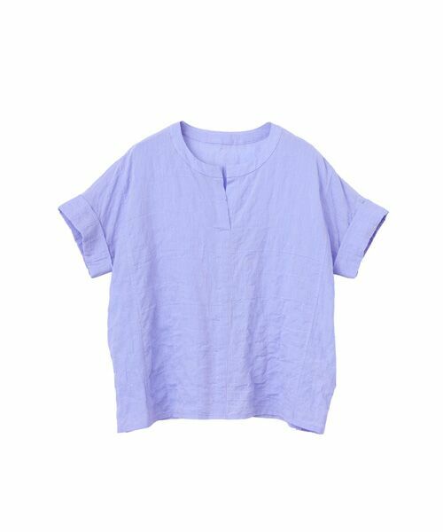 SAINT JOIE / サンジョア シャツ・ブラウス | コットンシャーリング　かぶりブラウス（ブルー）