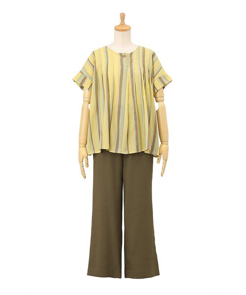 SAINT JOIE / サンジョア シャツ・ブラウス | オーガニックコットンワッシャーローンストライプ　ブラウス | 詳細5