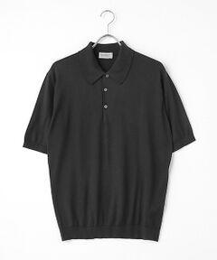 極美品　JOHN SMEDLEY ネイビー 半袖ウール混コットンニットポロ S JOHN SMEDLEY - 【EASY FIT】FOLKE シーアイランドコットン 30