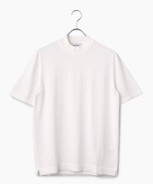 Salon le Chic SELECT / サロン ル シック セレクト ニット・セーター | 半袖モックネックニット（ホワイト）