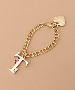 Samantha Thavasa / サマンサタバサ チャーム | ビジュー付きイニシャルチャーム T