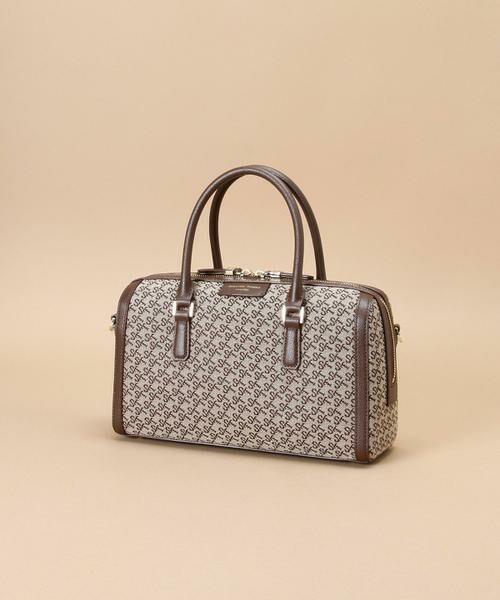 Samantha Thavasa/サマンサタバサ ST Jacquard ボストン オリゾンタール ブラウン FREE Samantha Thavasa/サマンサタバサ ST Jacquard ボストン オリゾンタール ブラウン FREE