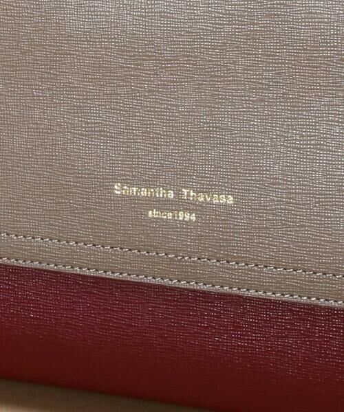 Samantha Thavasa / サマンサタバサ トートバッグ | バイカラーイタリアンスプレットレザートートバッグ 小サイズ | 詳細10