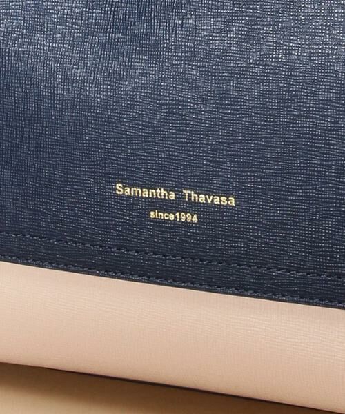 Samantha Thavasa / サマンサタバサ トートバッグ | バイカラーイタリアンスプレットレザートートバッグ 小サイズ | 詳細16