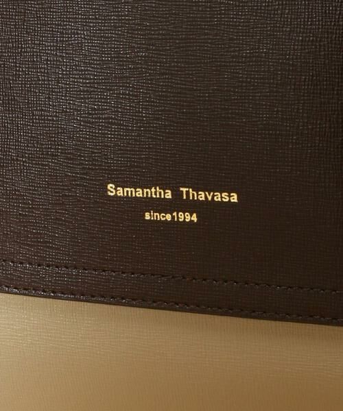 Samantha Thavasa / サマンサタバサ トートバッグ | バイカラーイタリアンスプレットレザートートバッグ 大サイズ | 詳細5