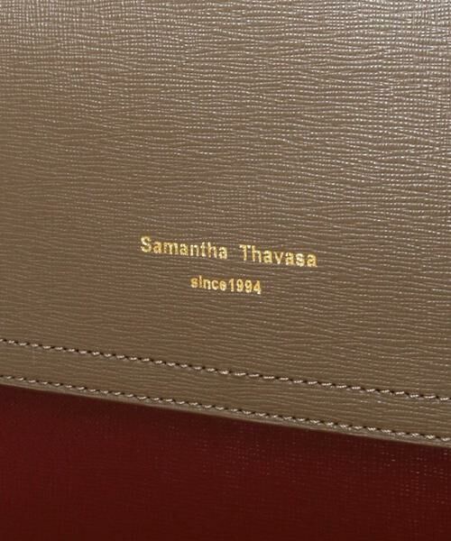 Samantha Thavasa / サマンサタバサ トートバッグ | バイカラーイタリアンスプレットレザートートバッグ 大サイズ | 詳細11