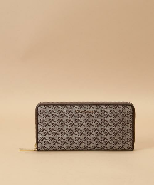 Samantha Thavasa/サマンサタバサ ST Jacquard ラウンド長財布 ブラウン FREE Samantha Thavasa/サマンサタバサ ST Jacquard ラウンド長財布 ブラウン FREE