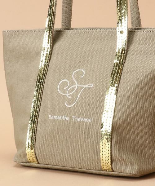 Samantha Thavasa / サマンサタバサ トートバッグ | スパンコール キャンバストート 小サイズ | 詳細5