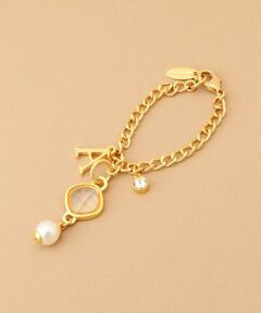 Samantha Thavasa / サマンサタバサ チャーム | イニシャルカットビジューバッグチャーム A