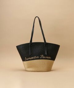 Samantha Thavasa / サマンサタバサ トートバッグ | バイカラーかごトートバッグ