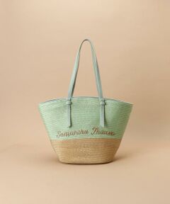 Samantha Thavasa / サマンサタバサ トートバッグ | バイカラーかごトートバッグ