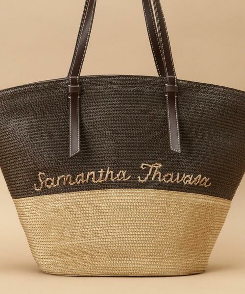 Samantha Thavasa / サマンサタバサ トートバッグ | バイカラーかごトートバッグ | 詳細20