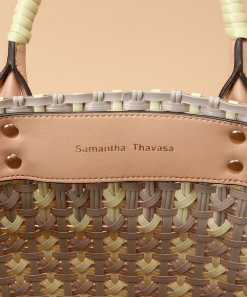 Samantha Thavasa / サマンサタバサ ハンドバッグ | カラーテープ編み　かごバッグ | 詳細10