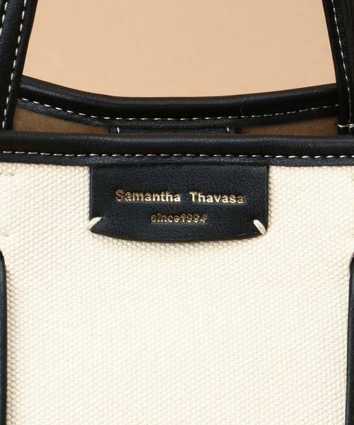 Samantha Thavasa / サマンサタバサ トートバッグ | キャンバスデザイン 合皮トートバッグ 小サイズ | 詳細12