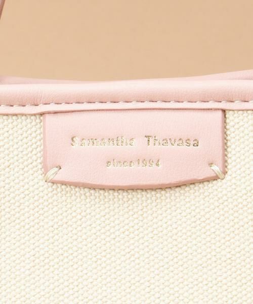 Samantha Thavasa / サマンサタバサ トートバッグ | キャンバスデザイン 合皮トートバッグ 小サイズ | 詳細19