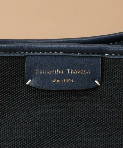 Samantha Thavasa / サマンサタバサ トートバッグ | キャンバスデザイン 合皮トートバッグ 大サイズ | 詳細5