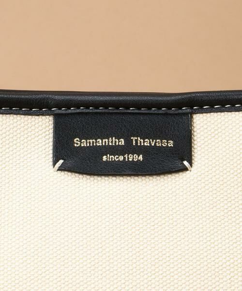 Samantha Thavasa / サマンサタバサ トートバッグ | キャンバスデザイン 合皮トートバッグ 大サイズ | 詳細11