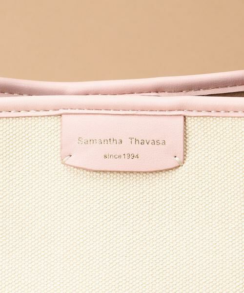 Samantha Thavasa / サマンサタバサ トートバッグ | キャンバスデザイン 合皮トートバッグ 大サイズ | 詳細18
