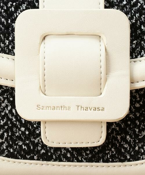 Samantha Thavasa / サマンサタバサ ショルダーバッグ | ツイードショルダーバッグ ハーフムーン型 | 詳細5